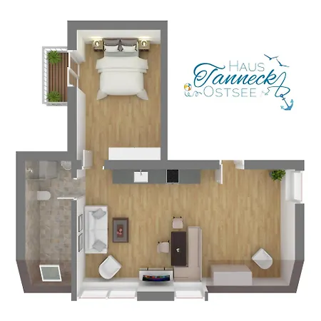 شقة Haus Tanneck, Nr 6 كيلينهوسن